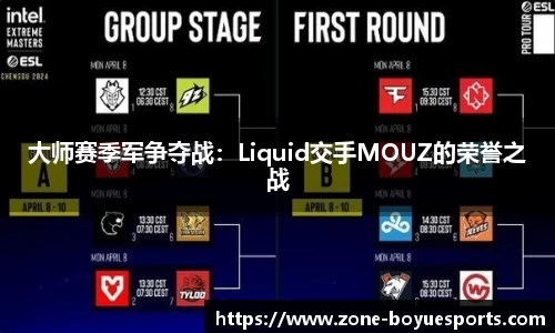 大师赛季军争夺战：Liquid交手MOUZ的荣誉之战